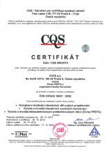CQS Certifikát ČSN OHSAS 18001 : 2007