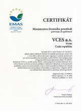 EMAS Certifikát